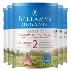 【澳洲直邮】bellamy's有机婴儿奶粉贝拉米2段 6桶一箱（澳洲直邮 一定需要提供身份证号 无身份证号发不了货）